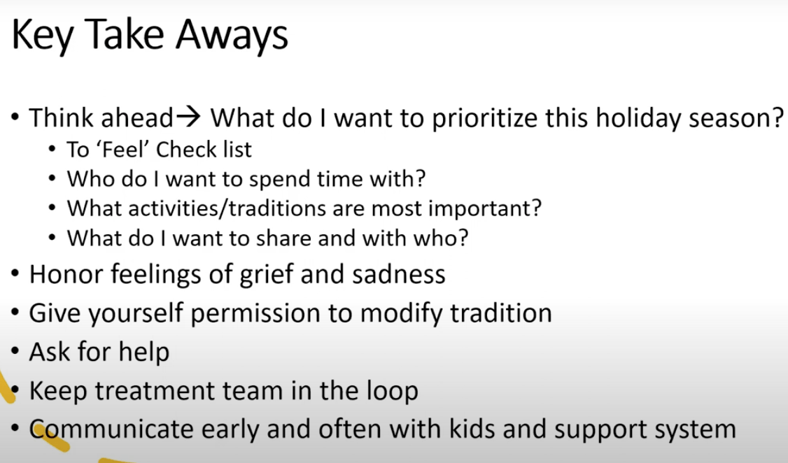 Coping Through the Holidays and Cancer: Presented by the Young-Onset Colorectal Cancer Center(Dana&nbsp;Faber)